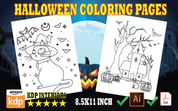 Evaluating Halloween Coloring Book for Kids - Vol 3 for KDP Publishing