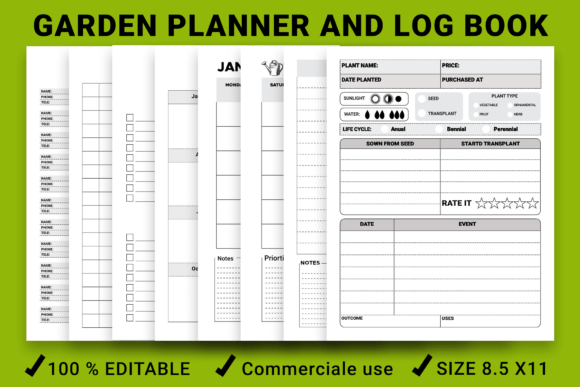 Garden Planner and Log Book: Your Digital Toolkit for a Thriving Garden