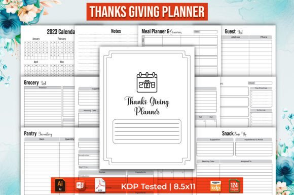 Master Your Thanksgiving Feast with an Editable Thanksgiving Menu Meal Planner