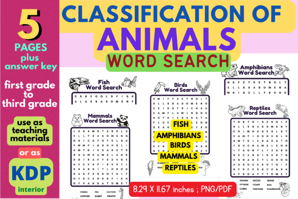 The Educational Value and Creation of Animal Classification Word Searches