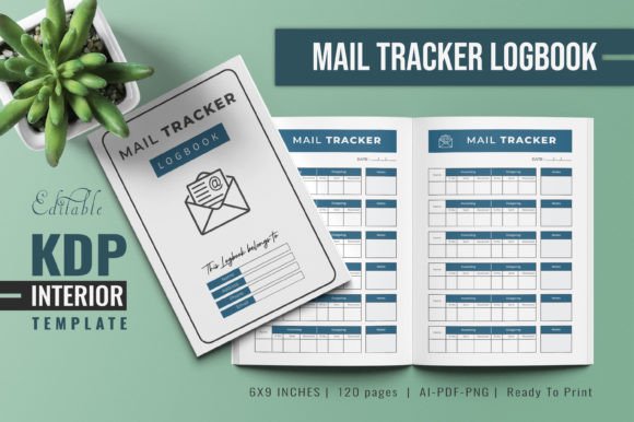 The Mail Tracker Blue Logbook KDP Interior Explained